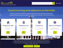 Tablet Screenshot of marriotts.net